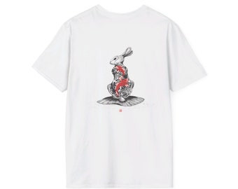 Water Rabbit T-shirt | Original Art by Kerby Rosanes