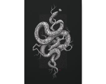 Snake Blossom Matte Canvas | Original Art by Kerby Rosanes