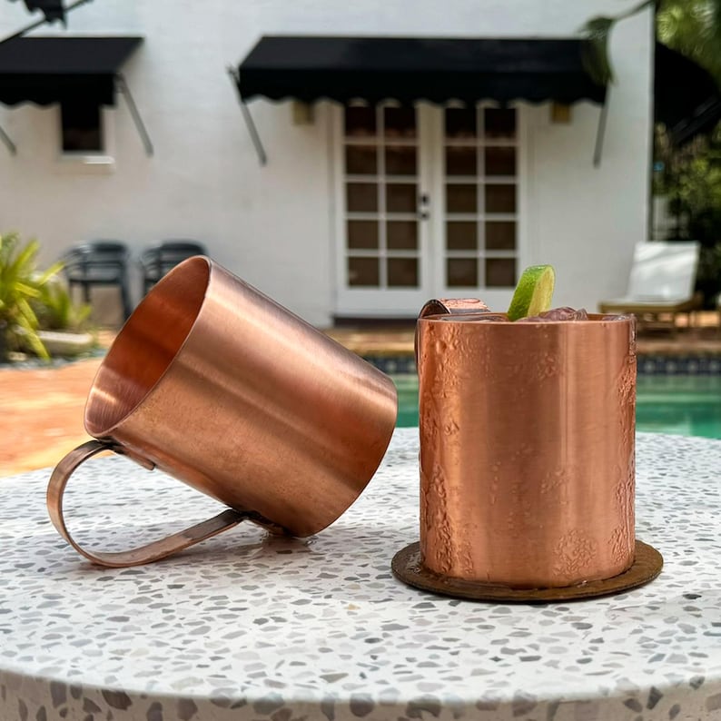 Pure Copper Moscow Mule Mug - USA Made by Havens Luxury Metals