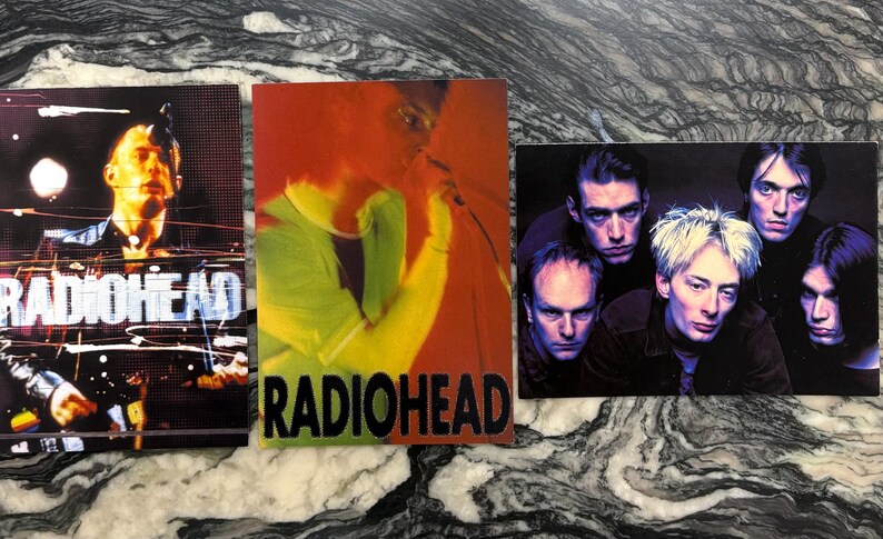 Radiohead Red Rocks Vintage Postcard - Lot of 3, Radiohead, Red, Noise, Never Used, New Old ...