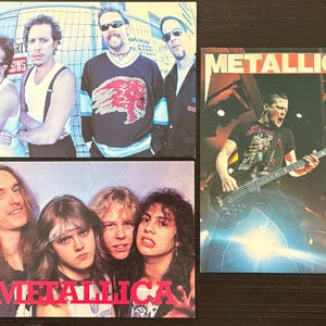 Vintage Postcard - Lot of 3, Metallica, Never Used, New Old Stock