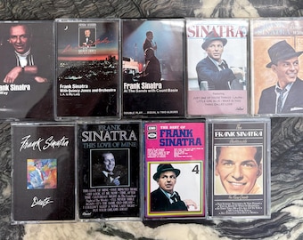 Vintage Cassette Tape - Lot of 9, Frank Sinatra, My Way, LA is My Lady, at the Sands with Count Basie, Come Fly with Me,…Tested, Plays Well