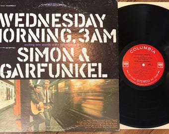 Vinile vintage - Simon & Garfunkel, mercoledì mattina, 3:00, Columbia CS 9049, Sounds of Silence