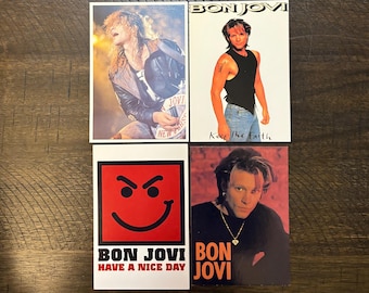 Bon Jovi Signed XL Size Poster 1993 Tour, France, Original