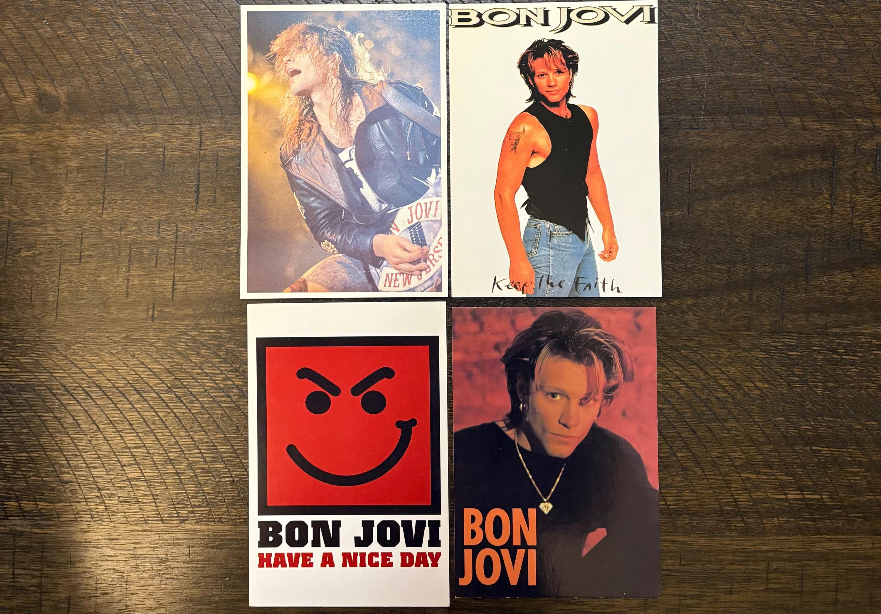 Vintage Postcard - Lot of 4, Bon Jovi, Have Nice Day, Keep the