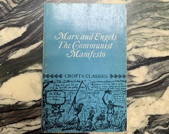 Libro antiguo: Karl Marx y Friedrich Engels, el Manifiesto Comunista, Meredith Corporation, 1955, libro de bolsillo