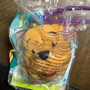 Vintage Toy - Sealed, McDonald Toy, 1999, Winnie the Pooh, Soft Toy with Clip,, Collectible Toy