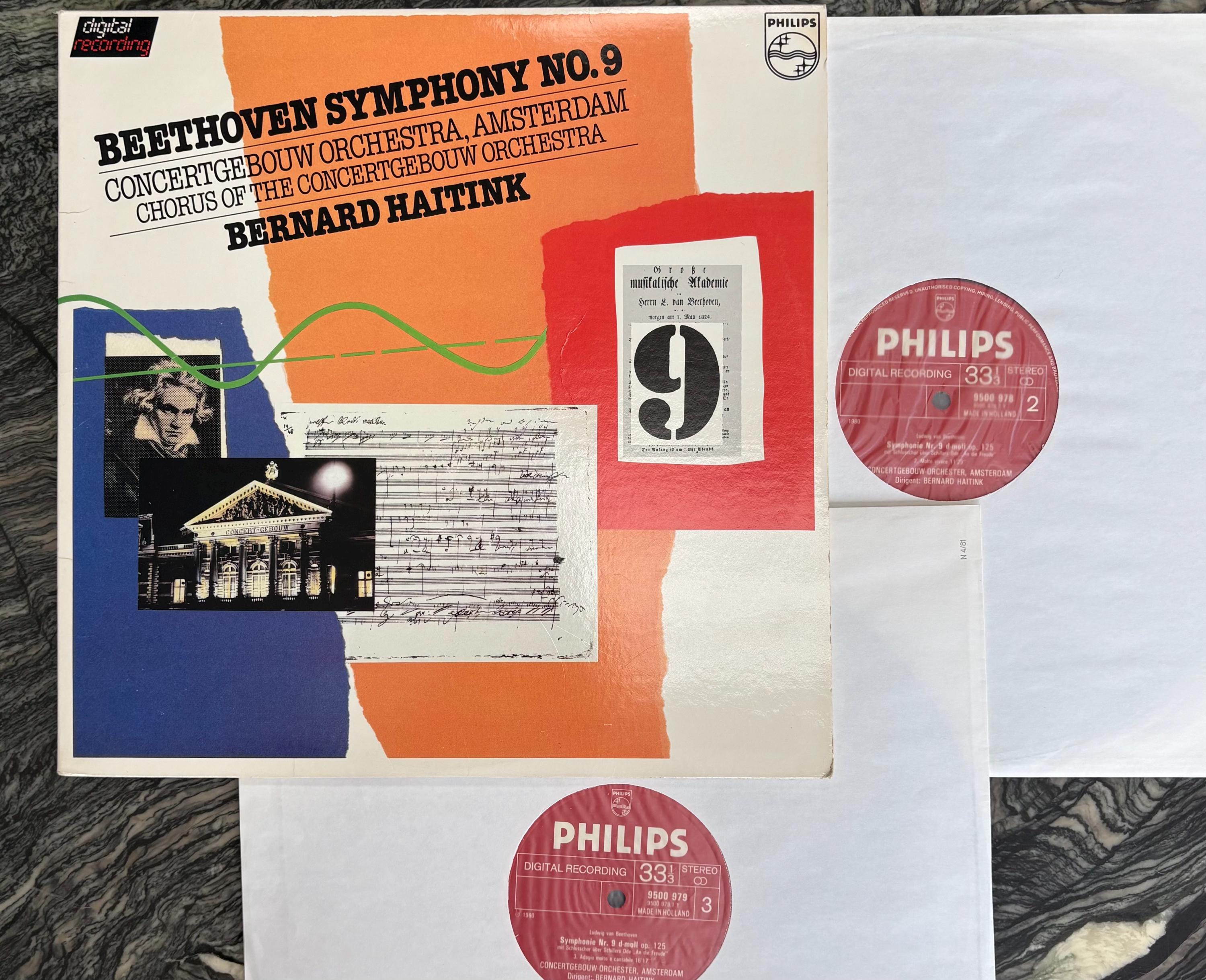 Vintage Vinyl - Beethoven Symphony No.9, “choral”, Bernard Haitink