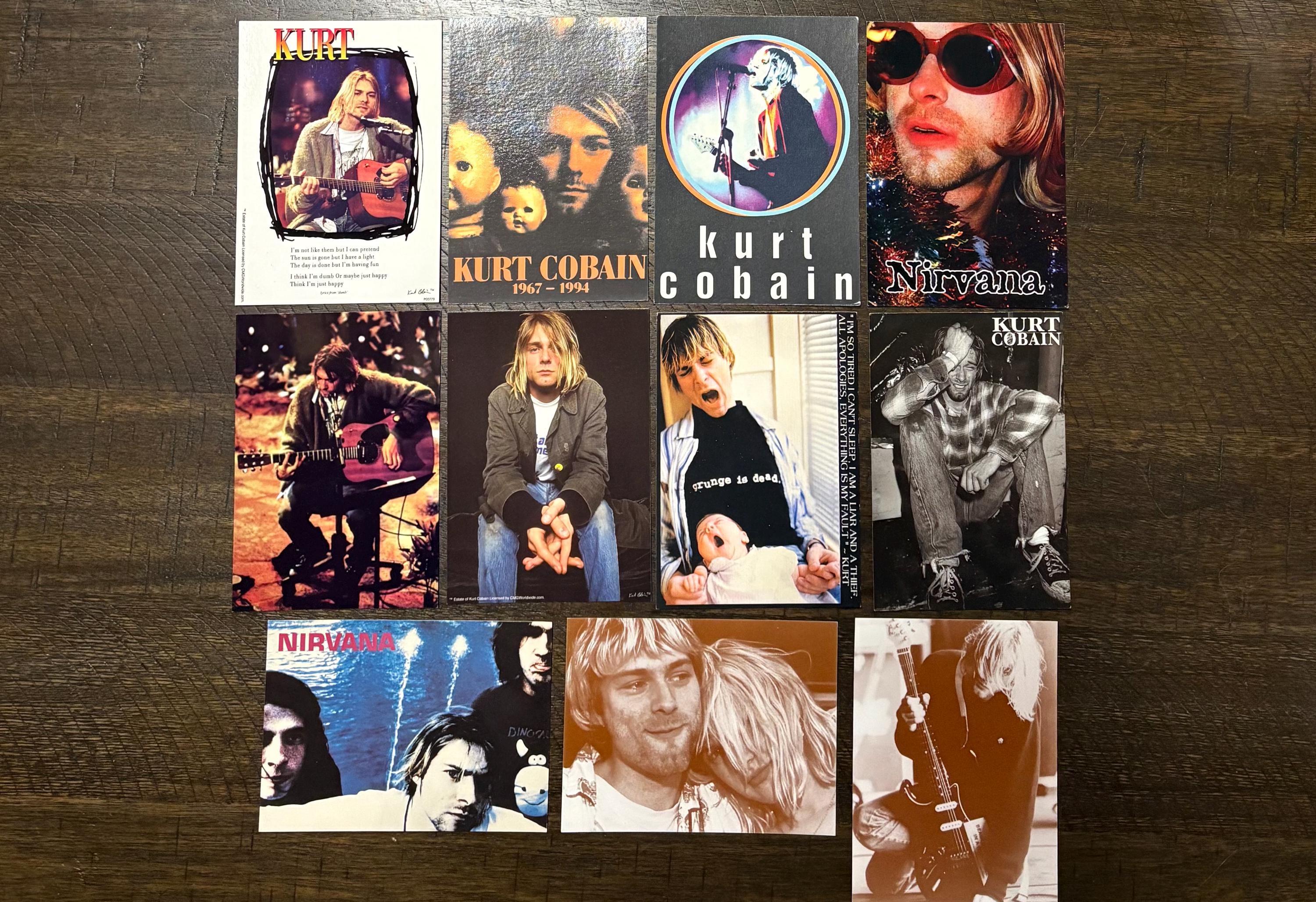 Kurt Cobain Nirvana Leinwanddruck, 76,2 X 50,8 Cm – Rauchend, Gerahmt, Fertig Zum Aufhängen