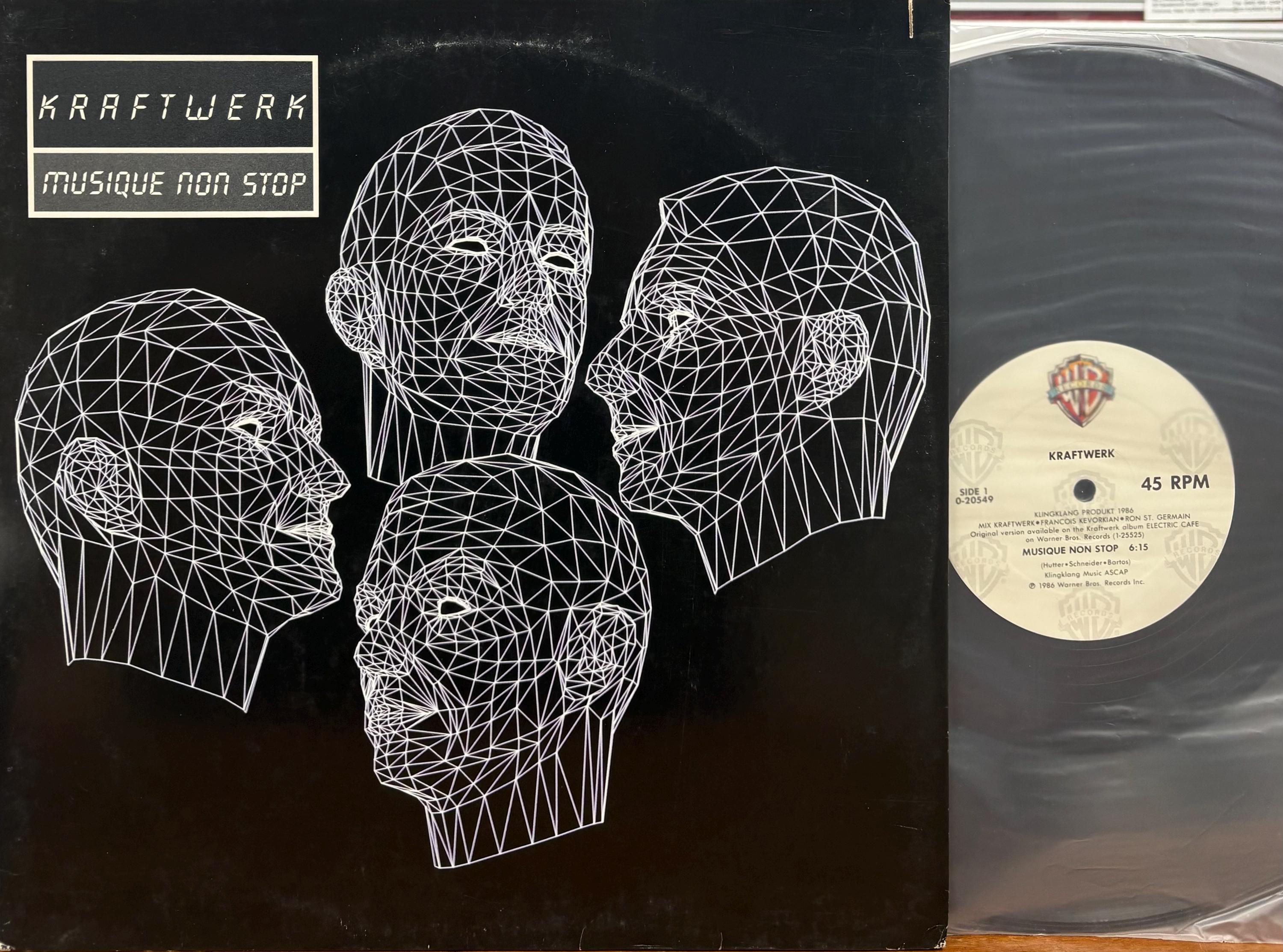 Vintage Vinyl - Kraftwerk, Musique Non Stop, Warner Bros. 0-20549