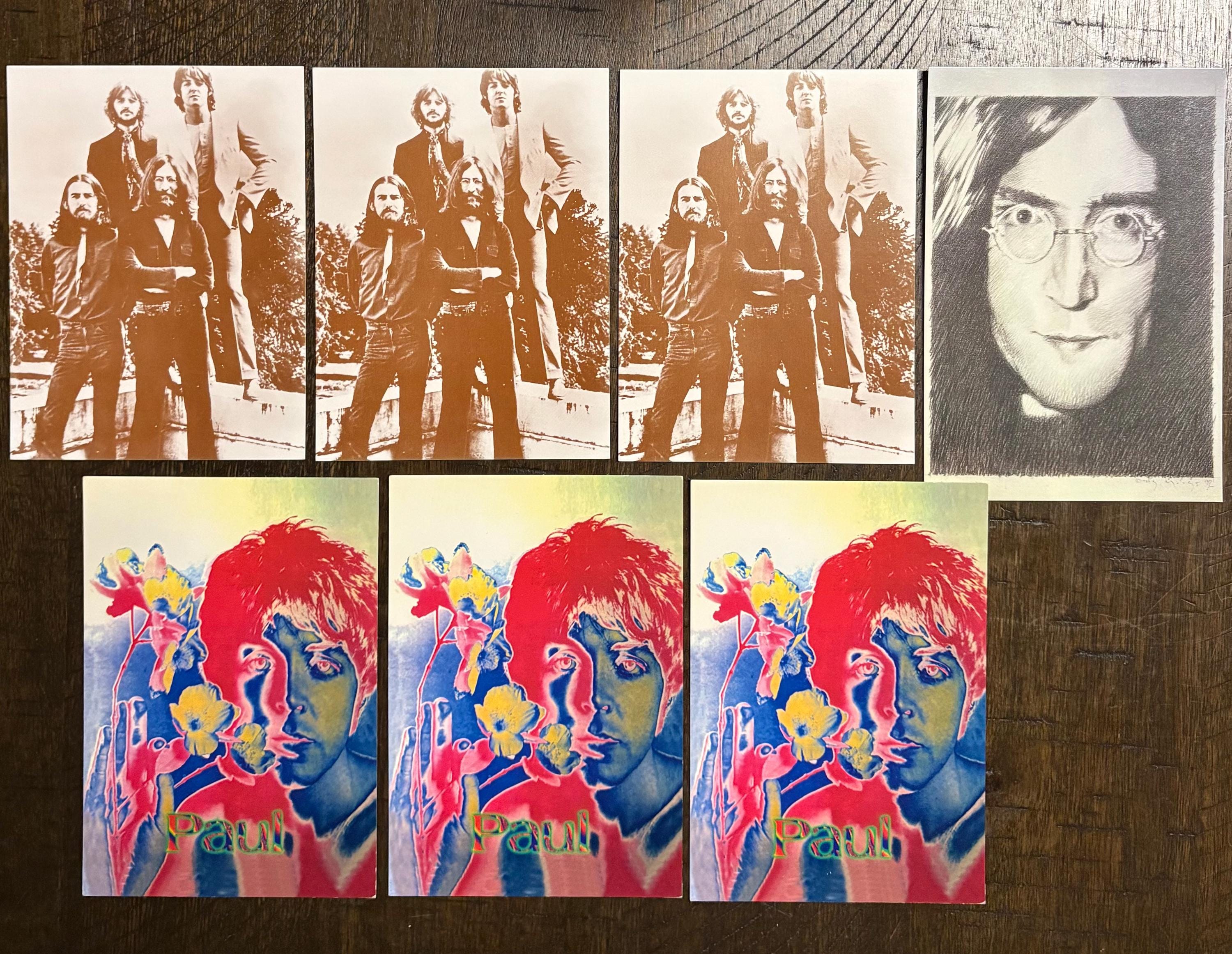 The Beatles Postcards - Etsy