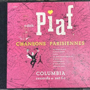 SPレコード　Chansons de Paris Columbia 5枚 Vintage Vinyl, 10” - Edith Piaf, Chansons Parisiennes, Columbia F