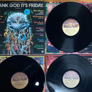 Vintage Vinyl - Original Soundtrack, Thank God It’s Friday, Musics of Diana Ross, Donna Summer, Thelma Houston,… 2 Records plus 12”Single