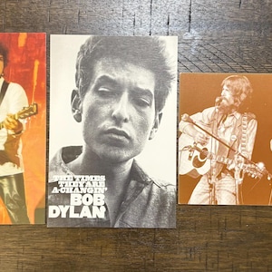 Vintage Postcard - Lot of 3, Bob Dylan, Never Used, New Old Stock