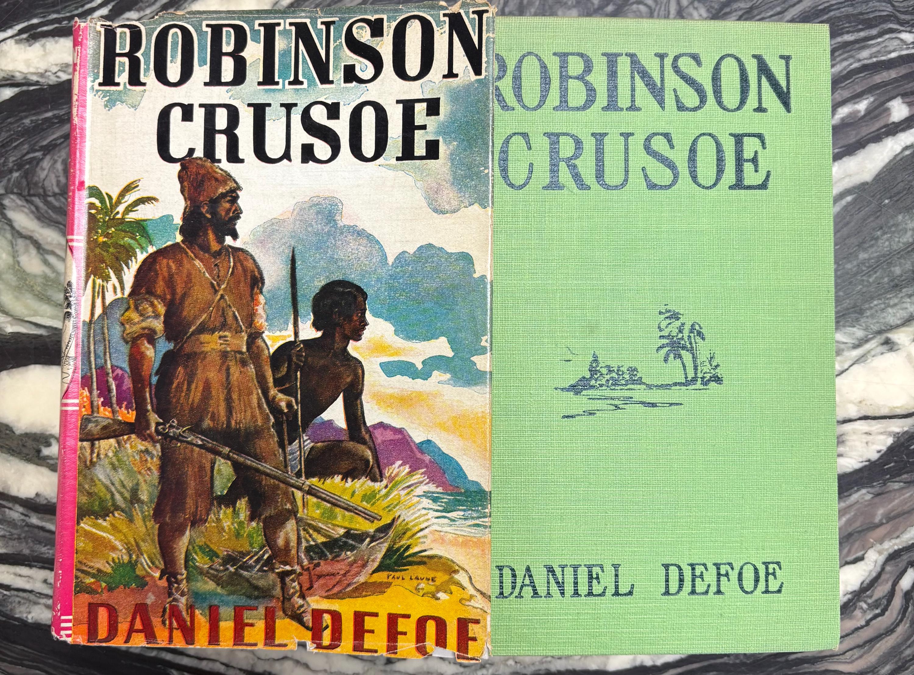 Vintage Book - Daniel Defoe, Robinson Crusoe, Grosset & Dunlap