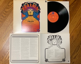 Vintage Vinyl – oryginalna obsada z Broadwayu, Follies, Stephen Sondheim, z wkładką, okładka Davida Byrda