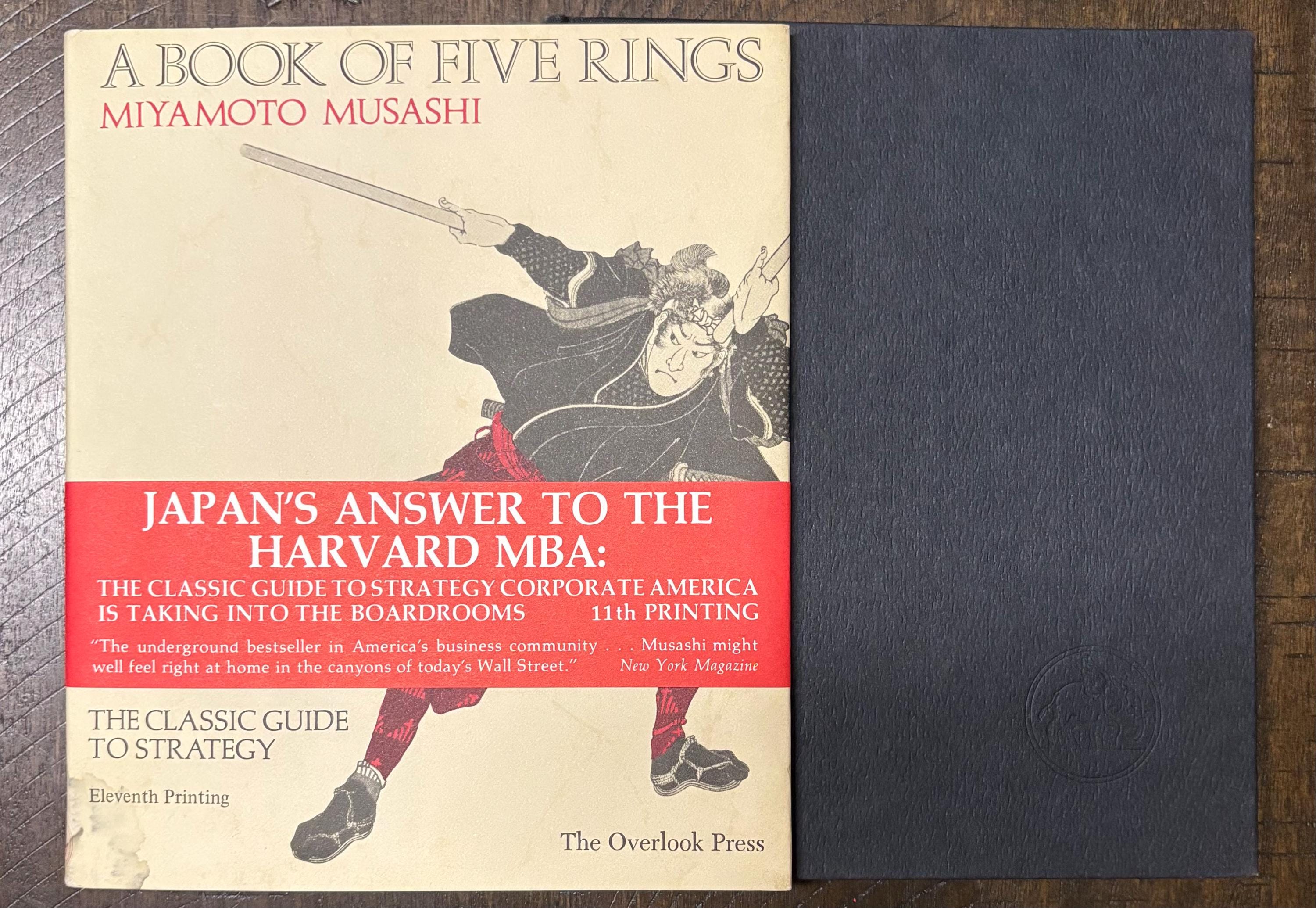Vintage Book - Miyamoto Musashi, A Book of Five Rings, Overlook