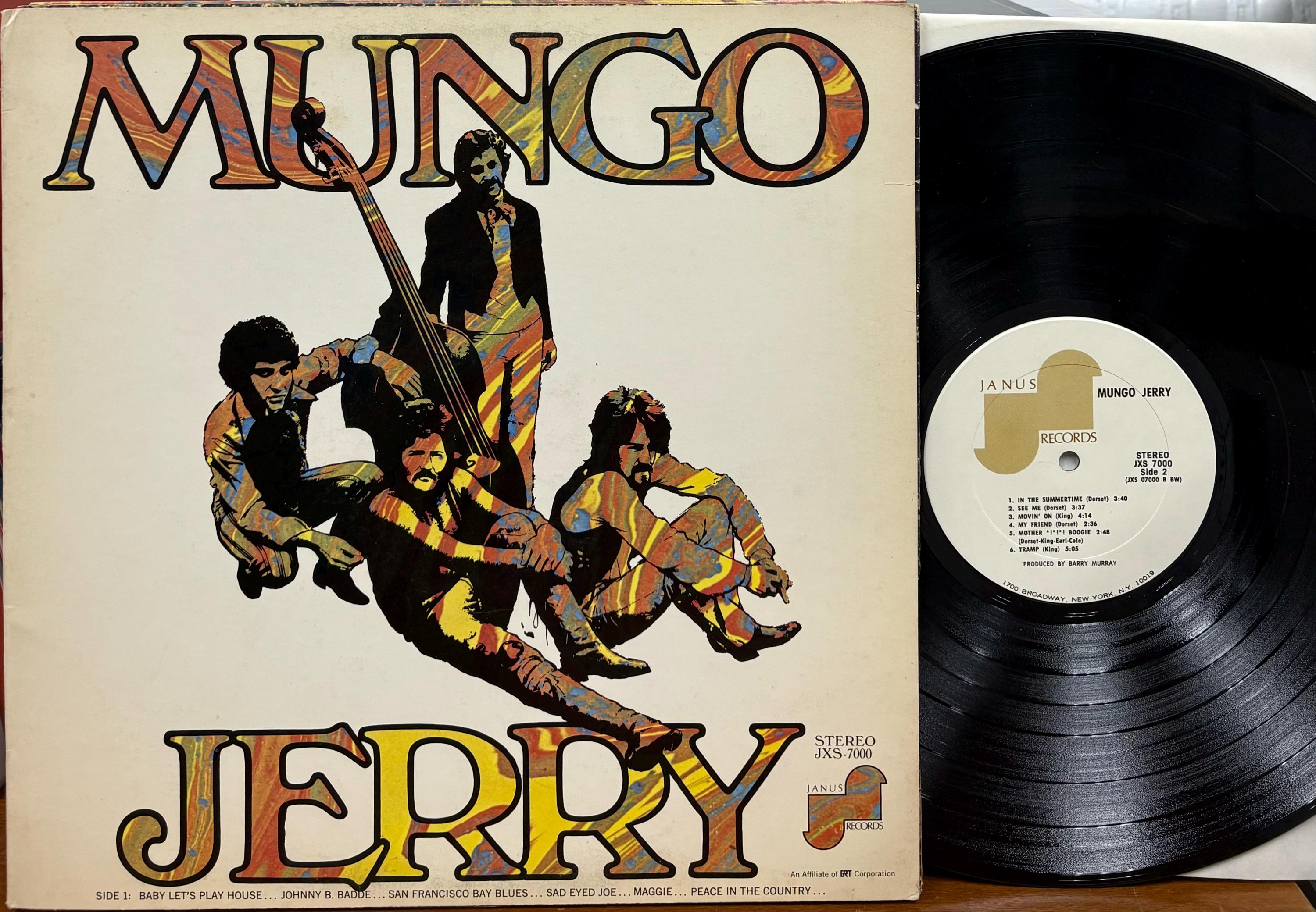 MUNGO JERRY★Same UK Dawn オリジナル Vintage Vinyl - Mungo Jerry, Self-titled, Janus Stereo JXS