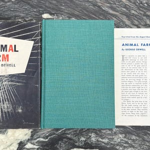 Vintage Book - George Orwell, Animal Farm, Harcourt, Brace and Co., First Edition, 1946, Hardcover, Dust Jacket