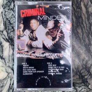 Vintage Cassette Tape, Sealed - Criminal Minded, Boogie Down