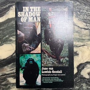 Vintage Book - in the Shadow of Man, Jane Van Lawick-Goodall, Delta Book, 1971, 4th Printing, Paperback