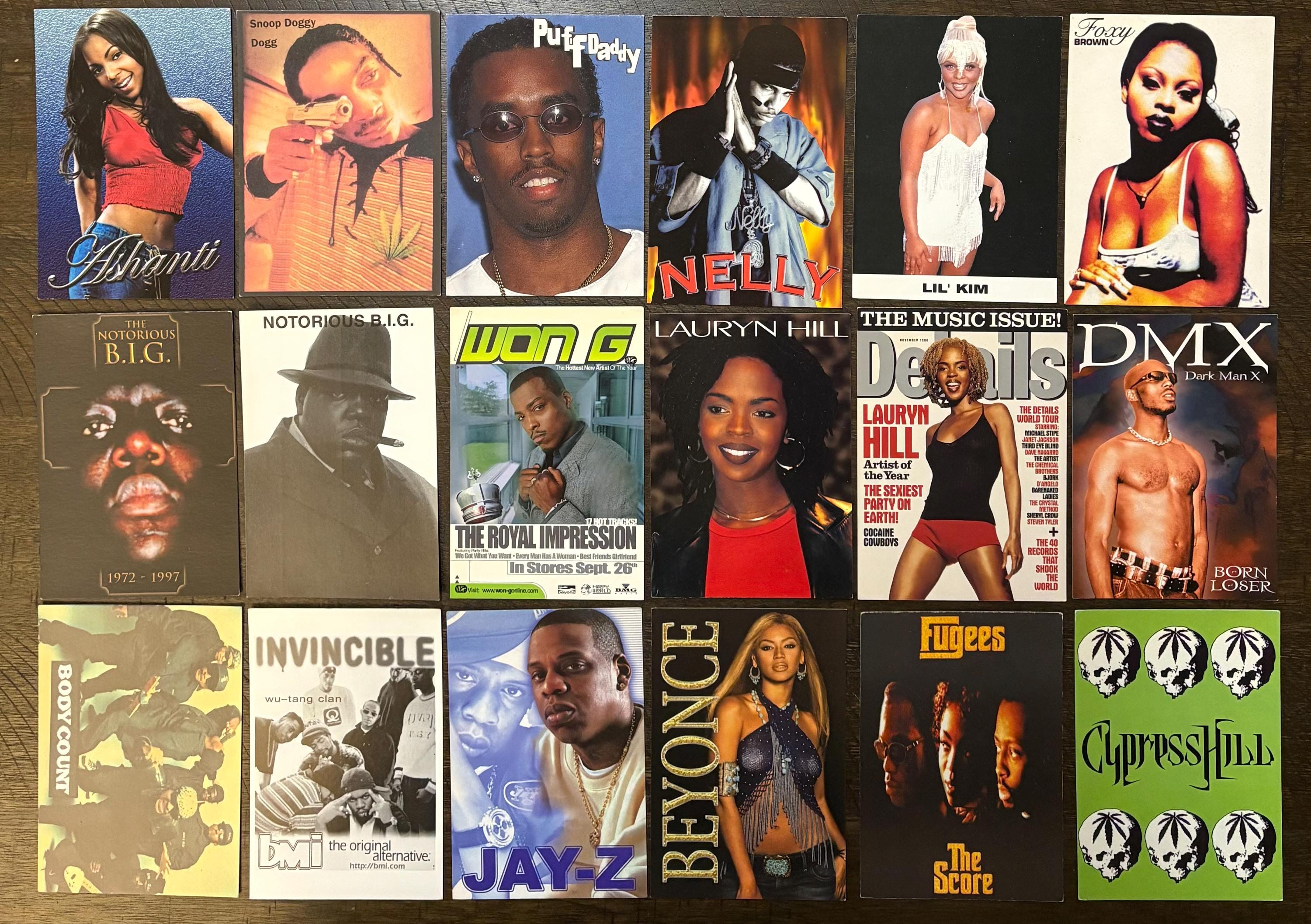 Vintage Postcard - Lot of 18, Hip-hop, R&B Group, Wu Tang Clan