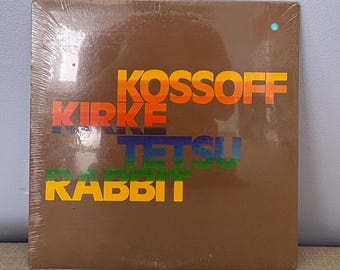 Vinilo vintage sellado - Kossoff Kirke Tetsu Rabbit, álbum homónimo, blues rock, su único álbum en colaboración, Island Records SMAS-9320