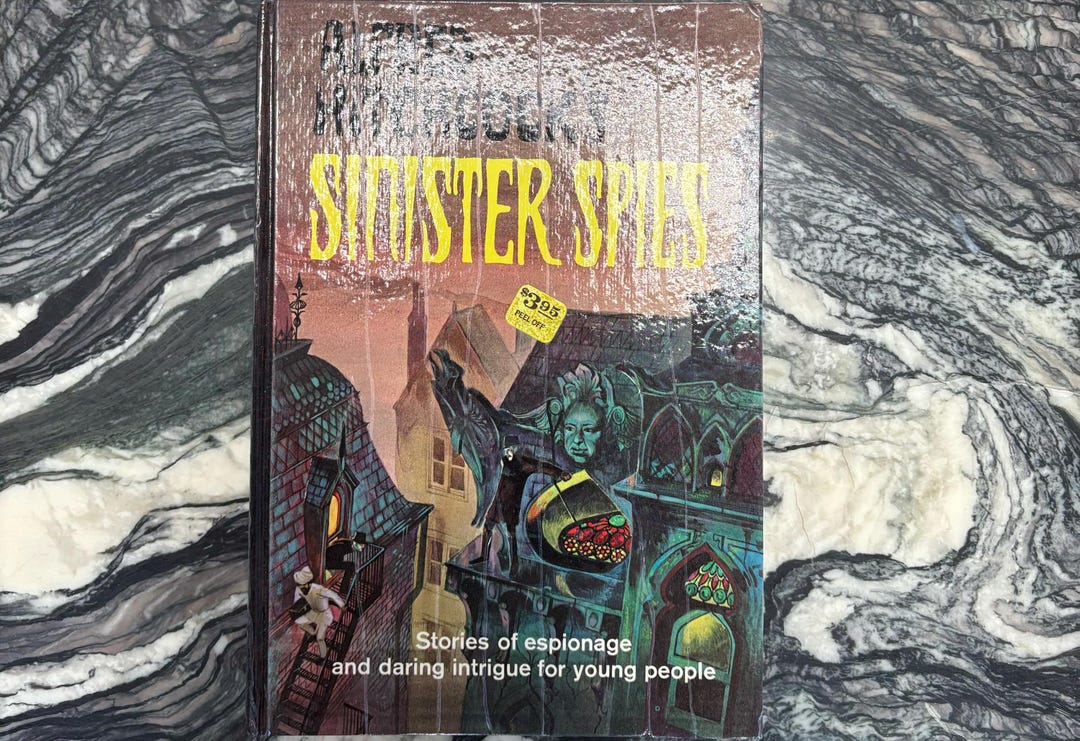 Vintage Book - Alfred Hitchcock’s Sinister Spies, Illustrated by Paul ...