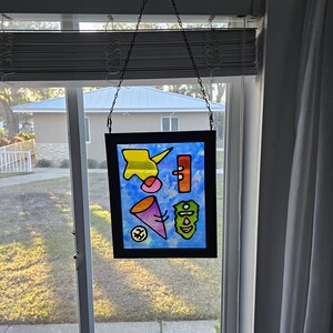 Glass Art Sun Catcher Window Hanging