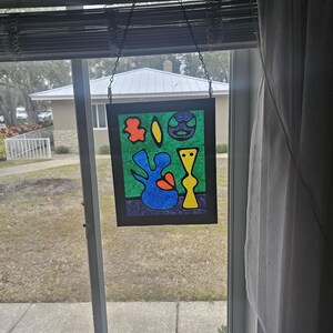 Glass Art Sun Catcher Window Hanging
