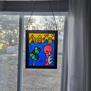 Glass Art Sun Catcher Window Hanging