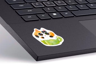 Cat in a Cup Stickers | Cat Sticker Design | Bullet Journal Stickers | Laptop Decor | Cute Cat Sticker | Handmade Kawaii Sticker