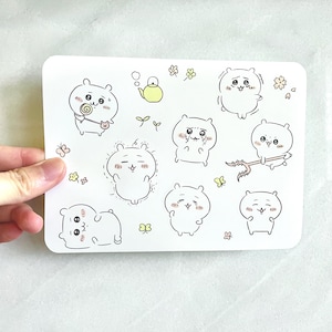 Chiikawa Sticker Sheets | Chiikawa | Kawaii Anime Stickers | Waterproof Stickers | Vinyl Sticker Sheet | Cute Hamster Sticker