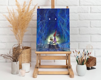 Over the Garden Wall Art Print: Whimsical Illustration