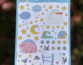 Nightly Friends Sticker sheet | Bullet journal supplies