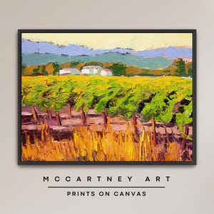 Sonoma County on CANVAS, Wall Art Print, Oil Painting Print, Wall Art Framed Canvas, Wall Decor