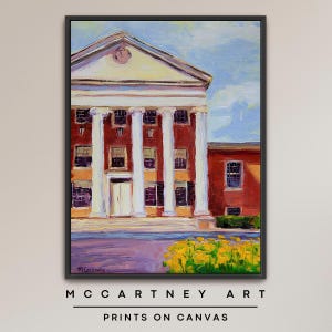 Ole Miss Lyceum #1 on CANVAS, Wall Art Print, Oil Painting Print, Wall Art Framed Canvas, Wall Decor