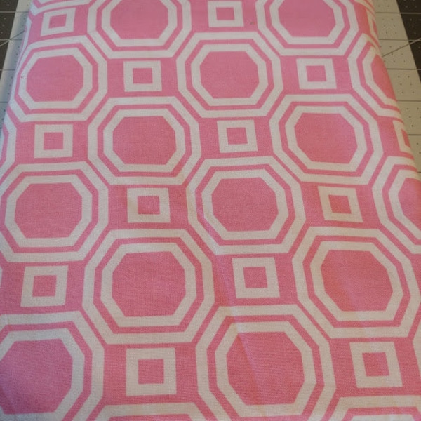 Pink White Fabric Etsy