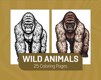 Kleurboek wilde dieren: junglesafari-ontwerpen (pdf)