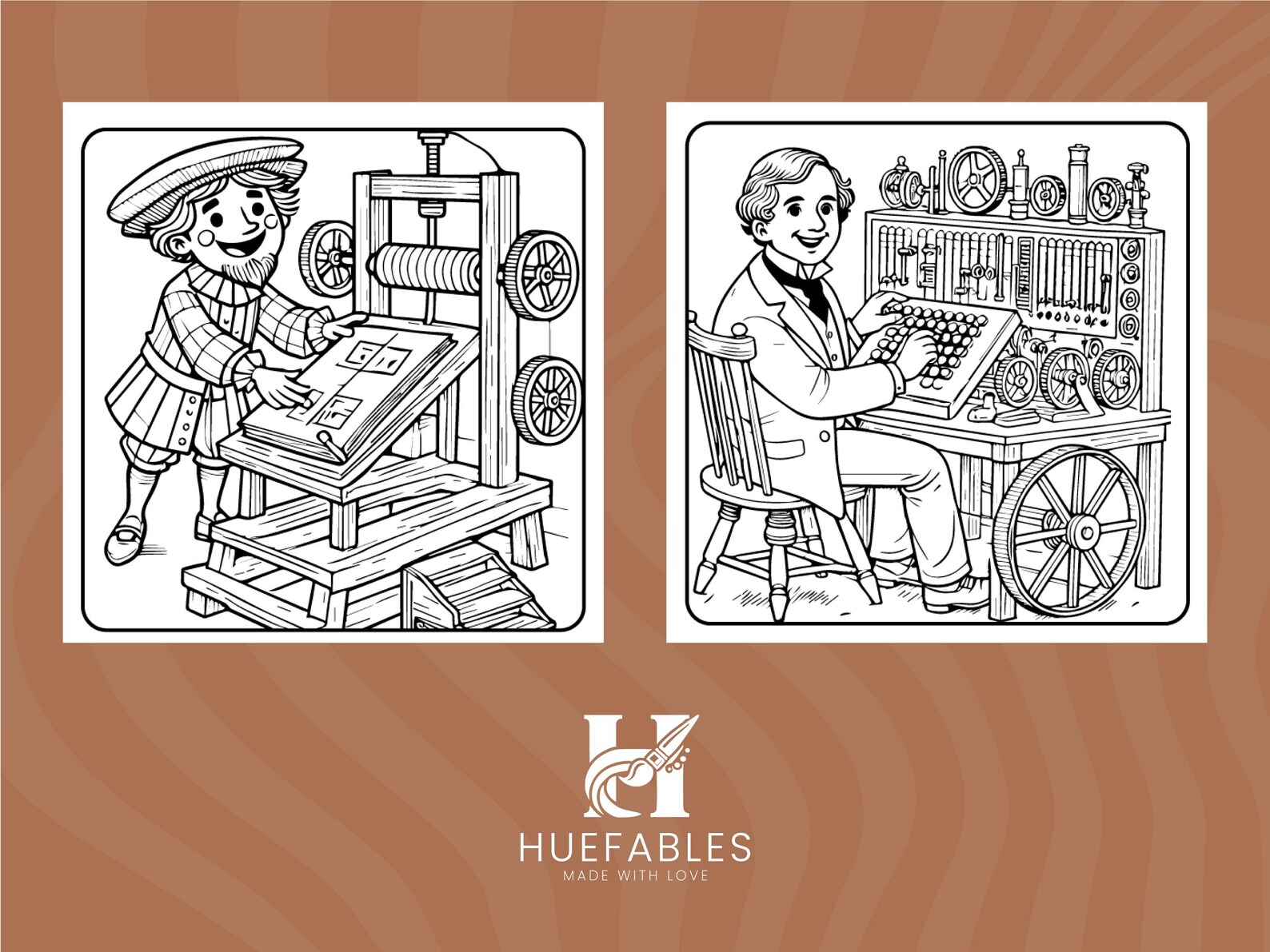Historical Inventions Coloring Pages for Kids Educational Coloring ...