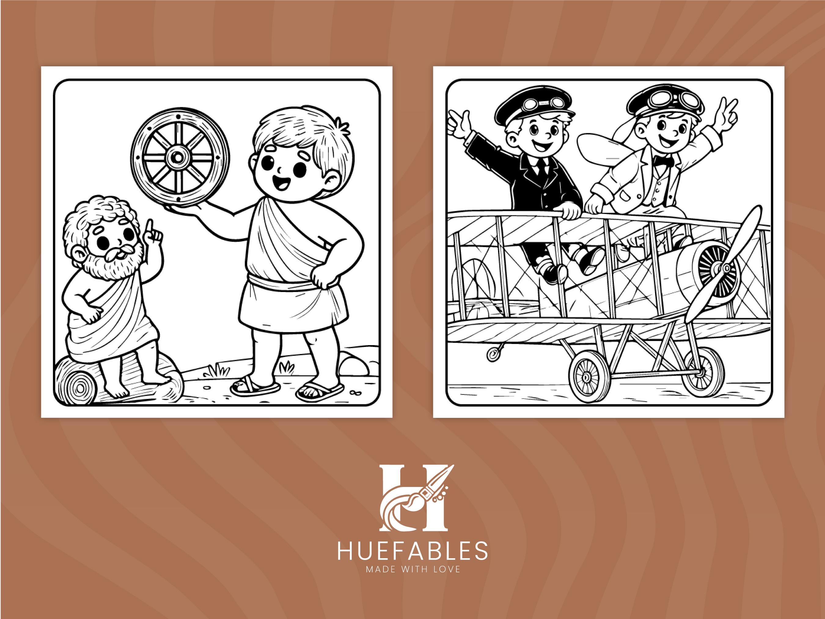 Inventions Coloring Historical Inventions Coloring Pages for Kids Educational Coloring ...