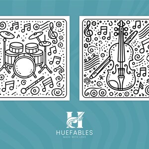 Fun and educational instrument coloring page designed for kids to explore music.