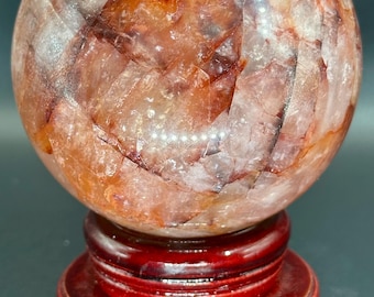 Fire Quartz Crystal Sphere
