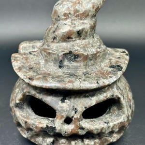 Yooperlite Halloween Pumpkin Jack-o’-Lantern Crystal Carving
