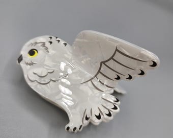 potter hedwig owl hair claw clip