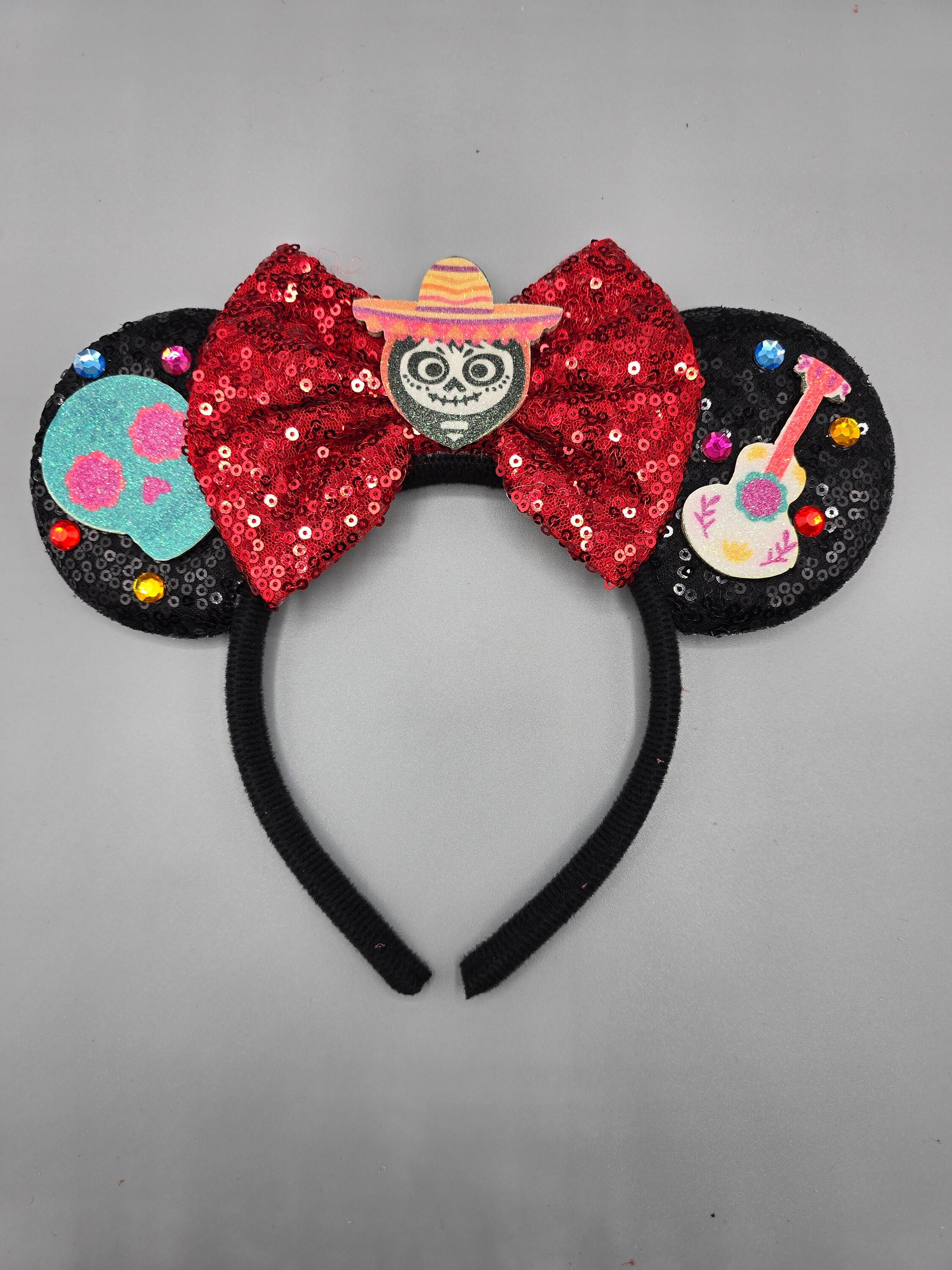 Mickey Minnie Mouse Ear Headband Disney Coco Mexican Guitar  display picture 2