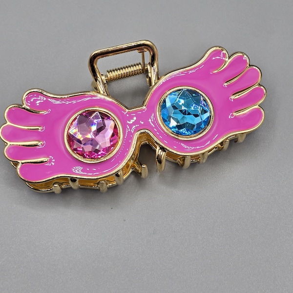 Luna Lovegood potter glasses hair claw clip