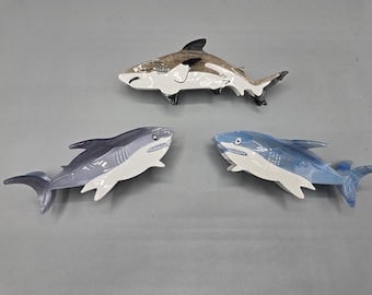 Shark sea life summer fun cruise beach vacation hair claw clip
