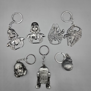 Star Wars Keychain bottle opener Darth Vader Millennium Falcon R2D2 droid stormtrooper bb-8 c3po