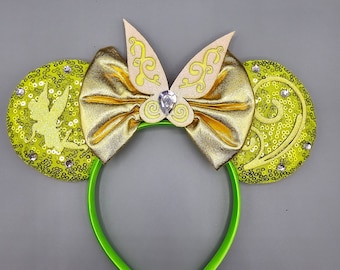 mouse ear headband tinkerbell Peter pan adult kids